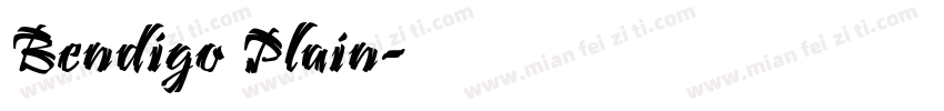 Bendigo Plain字体转换